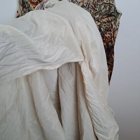 Reba Cream Orange Fairygrunge Whimsygoth Rhinestone Boho Midi Dress Size 14 - Picture 5 of 7